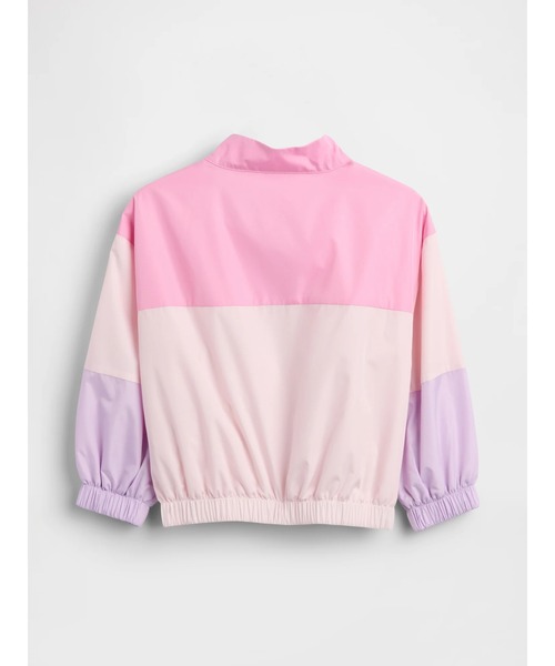 GAP（ギャップ）の「カラーブロック GAPロゴ ウィンドブレーカー (幼児・ベビー)（ナイロンジャケット・キッズ・ピンク・80ｃｍ/90cm/110cm/100cm/95cm/105cm）」の3枚目の写真