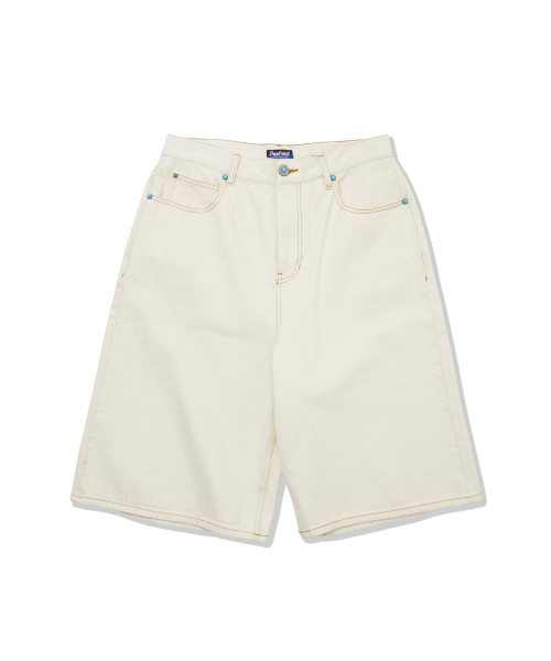 PENFIELD（ペンフィールド）の「1975 ウォッシュドセルビッジバミューダパンツ アイボリー_FR1WP08U（デニムパンツ・メンズ・アイボリー・FREE）」の13枚目の写真
