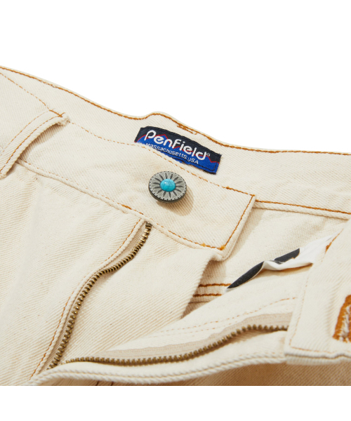 PENFIELD（ペンフィールド）の「1975 ウォッシュドセルビッジバミューダパンツ アイボリー_FR1WP08U（デニムパンツ・メンズ・アイボリー・FREE）」の8枚目の写真