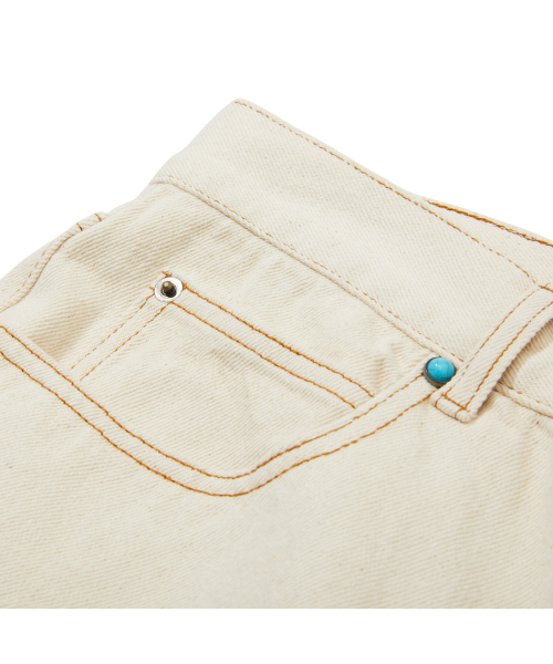 PENFIELD（ペンフィールド）の「1975 ウォッシュドセルビッジバミューダパンツ アイボリー_FR1WP08U（デニムパンツ・メンズ・アイボリー・FREE）」の9枚目の写真