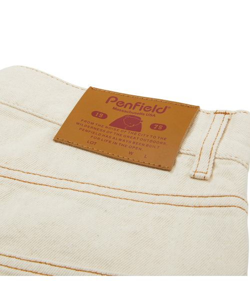 PENFIELD（ペンフィールド）の「1975 ウォッシュドセルビッジバミューダパンツ アイボリー_FR1WP08U（デニムパンツ・メンズ・アイボリー・FREE）」の10枚目の写真