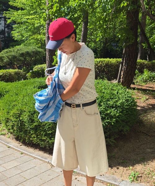 PENFIELD（ペンフィールド）の「1975 ウォッシュドセルビッジバミューダパンツ アイボリー_FR1WP08U（デニムパンツ・メンズ・アイボリー・FREE）」の2枚目の写真