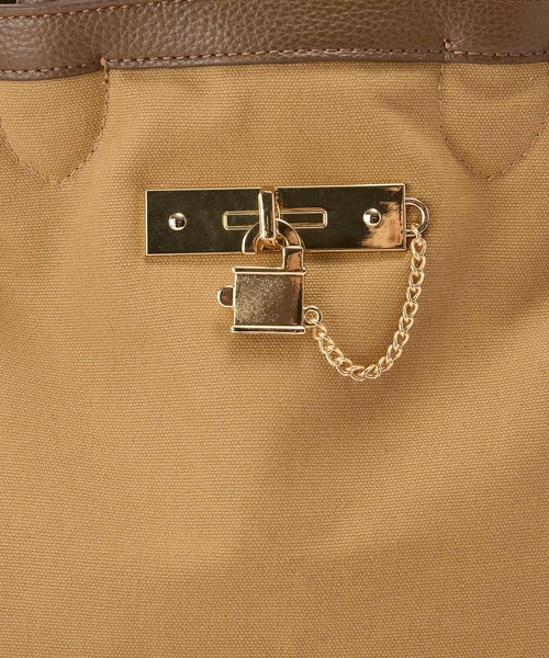 BABYLONE（バビロン）の「パイピングトート（ハンドバッグ・レディース・ホワイト/ベージュ・フリー）」の18枚目の写真