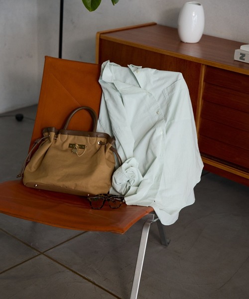 BABYLONE（バビロン）の「パイピングトート（ハンドバッグ・レディース・ホワイト/ベージュ・フリー）」の3枚目の写真