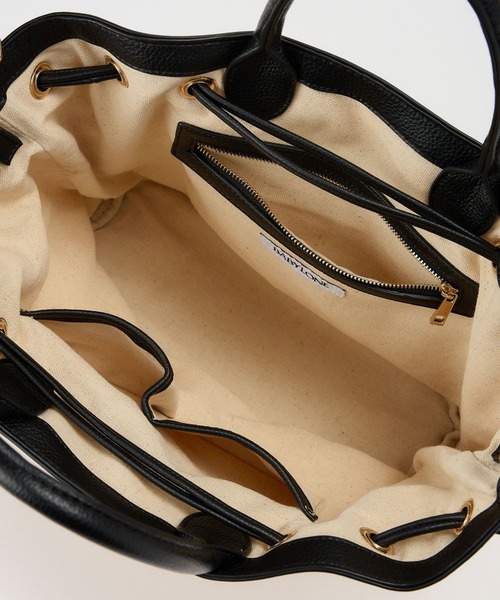 BABYLONE（バビロン）の「パイピングトート（ハンドバッグ・レディース・ホワイト/ベージュ・フリー）」の13枚目の写真