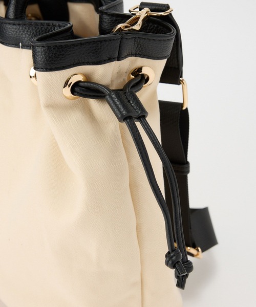 BABYLONE（バビロン）の「パイピングトート（ハンドバッグ・レディース・ホワイト/ベージュ・フリー）」の15枚目の写真