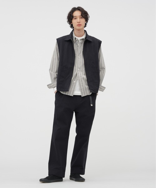 MHL.(エムエイチエル)の「FADED COTTON TWILL TROUSERS(その他パンツ・メンズ・ブルー系その他6・LARGE/MEDIUM/SMALL)」の3枚目の写真