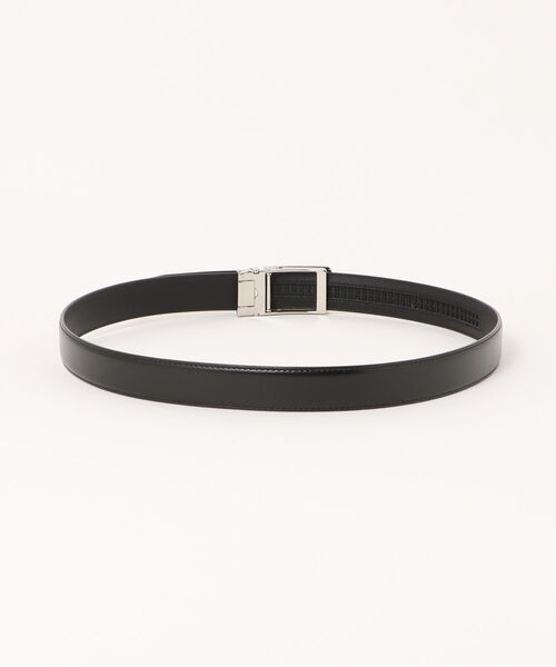 m.f.editorial（エムエフエディトリアル）の「【アジャストフリー 表牛革】m.f.エディトリアル メンズ シュリンク型押しベルト（ベルト・メンズ・ブラック・FREE）」の3枚目の写真