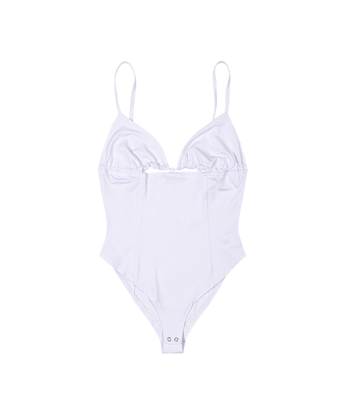THEPORTA(ザ ポルタ)の「3WAY CUT OUT SHIRRING BODYSUIT, WHITE(つなぎ/オールインワン・レディース・その他・ONE SIZE)」の2枚目の写真