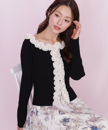 JILL by JILL STUART | フリルトリムニット(ニット/セーター)