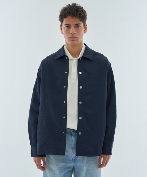 ESTNATION(エストネーション)の「ESTNATION / ナイロン シャツブルゾン(ブルゾン・メンズ・ネイビー/ブラック・MEDIUM/LARGE)」の16枚目の写真