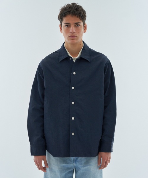ESTNATION(エストネーション)の「ESTNATION / ナイロン シャツブルゾン(ブルゾン・メンズ・ネイビー/ブラック・MEDIUM/LARGE)」の17枚目の写真