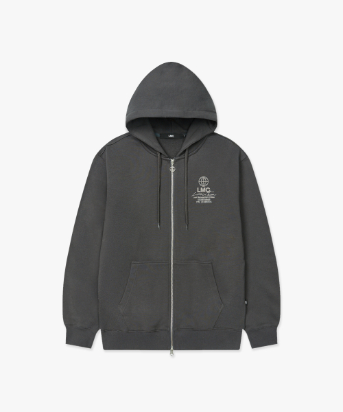 LMCの「SIGNATURE COMBO ZIP-UP HOODIE charcoal(パーカー・レディース・その他・S/M/L/XL)」の2枚目の写真