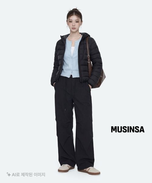 MUSINSA STANDARD WOMAN（ムシンサスタンダードウーマン）の「ウィメンズエッセンシャルラウンドネックカーディガン[パステルブルー]（カーディガン/ボレロ・レディース・その他・X-SMALL/MEDIUM/LARGE/SMALL）」の7枚目の写真