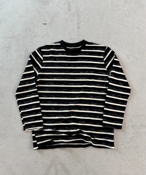 STRIPE LONG SLEEVE TEE ボーダー柄 長袖 クルーネック セール】Multi-Stripe Long Sleeve Tee / マルチボーダーロング