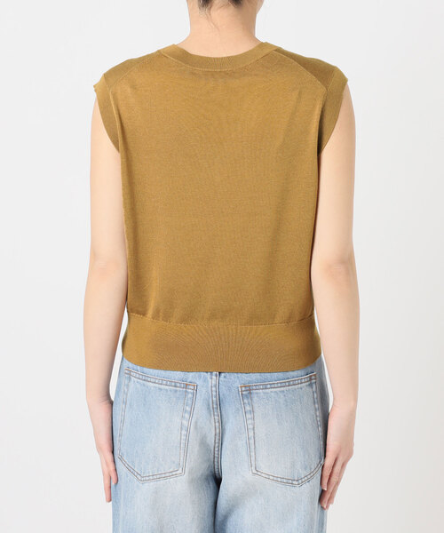 plage(プラージュ)の「Compact Knit ベスト(ベスト・レディース・チャコールグレー/キャメル・FREE)」の15枚目の写真