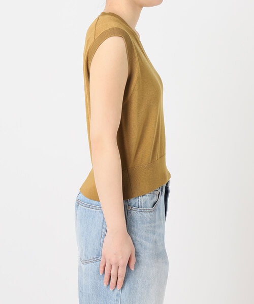 plage(プラージュ)の「Compact Knit ベスト(ベスト・レディース・チャコールグレー/キャメル・FREE)」の16枚目の写真