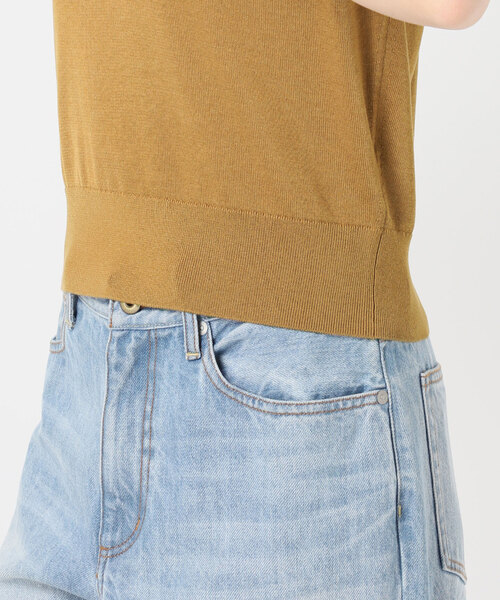plage(プラージュ)の「Compact Knit ベスト(ベスト・レディース・チャコールグレー/キャメル・FREE)」の17枚目の写真