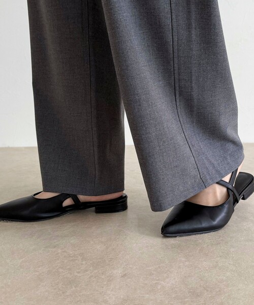 fredy emue（フレディエミュ）の「TRイージーセミワイドパンツ（その他パンツ・レディース・グレー/ブラック/ベージュ・38/36）」の6枚目の写真