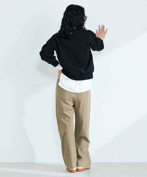 fredy emue（フレディエミュ）の「TRイージーセミワイドパンツ（その他パンツ・レディース・グレー/ブラック/ベージュ・38/36）」の18枚目の写真