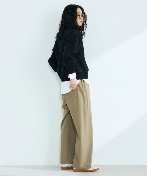 fredy emue（フレディエミュ）の「TRイージーセミワイドパンツ（その他パンツ・レディース・グレー/ブラック/ベージュ・38/36）」の19枚目の写真