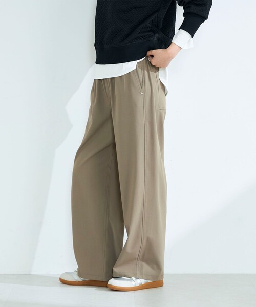 fredy emue（フレディエミュ）の「TRイージーセミワイドパンツ（その他パンツ・レディース・グレー/ブラック/ベージュ・38/36）」の21枚目の写真