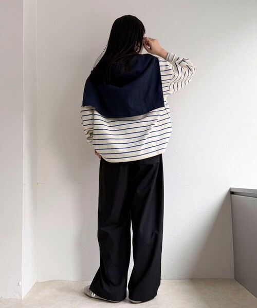 fredy emue（フレディエミュ）の「TRイージーセミワイドパンツ（その他パンツ・レディース・グレー/ブラック/ベージュ・38/36）」の9枚目の写真