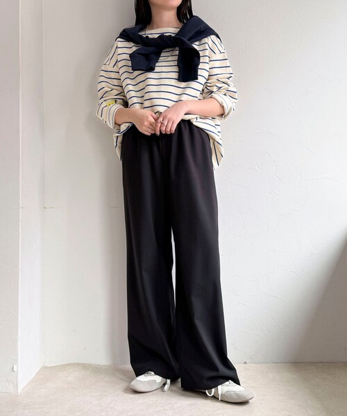 fredy emue（フレディエミュ）の「TRイージーセミワイドパンツ（その他パンツ・レディース・グレー/ブラック/ベージュ・38/36）」の10枚目の写真