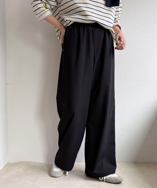 fredy emue（フレディエミュ）の「TRイージーセミワイドパンツ（その他パンツ・レディース・グレー/ブラック/ベージュ・38/36）」の14枚目の写真