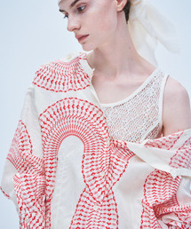 muller of yoshiokubo | muller of yoshiokubo ミュラーオブヨシオクボ / RADIAL 2WAY BLOUSE ラジアル2WAYブラウス / MLS26204(シャツ/ブラウス)