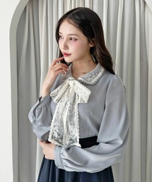 an another angelus | レースリボンタイ付きブラウス(シャツ/ブラウス)