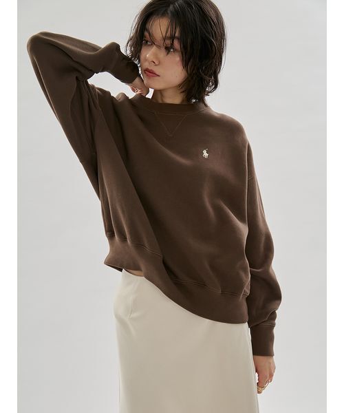 emmi(エミ)の「【emmi│POLO RALPH LAUREN】KNIT-SWEATSHIRT(ニット/セーター・レディース・ブラウン・S)」の3枚目の写真