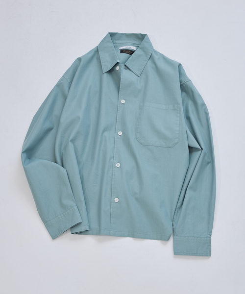 JOURNAL STANDARD relume（ジャーナルスタンダード　レリューム）の「JAMES FABRIC / ジェームスファブリック ガーメントダイ シャツ（シャツ/ブラウス・メンズ・ライトグレー/ピンク/イエロー/サックスブルー・MEDIUM/LARGE）」の2枚目の写真