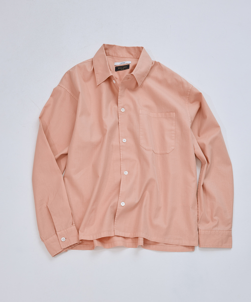 JOURNAL STANDARD relume（ジャーナルスタンダード　レリューム）の「JAMES FABRIC / ジェームスファブリック ガーメントダイ シャツ（シャツ/ブラウス・メンズ・ライトグレー/ピンク/イエロー/サックスブルー・MEDIUM/LARGE）」の4枚目の写真