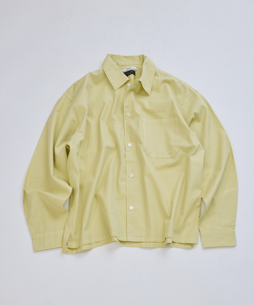 JOURNAL STANDARD relume（ジャーナルスタンダード　レリューム）の「JAMES FABRIC / ジェームスファブリック ガーメントダイ シャツ（シャツ/ブラウス・メンズ・ライトグレー/ピンク/イエロー/サックスブルー・MEDIUM/LARGE）」の3枚目の写真