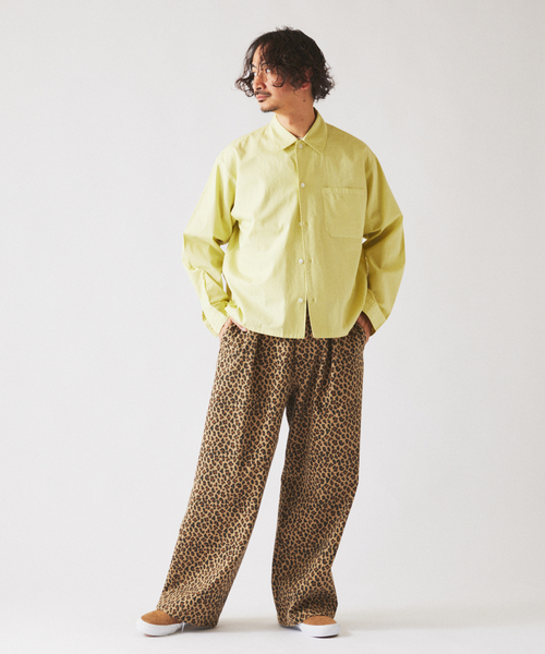 JOURNAL STANDARD relume（ジャーナルスタンダード　レリューム）の「JAMES FABRIC / ジェームスファブリック ガーメントダイ シャツ（シャツ/ブラウス・メンズ・ライトグレー/ピンク/イエロー/サックスブルー・MEDIUM/LARGE）」の9枚目の写真