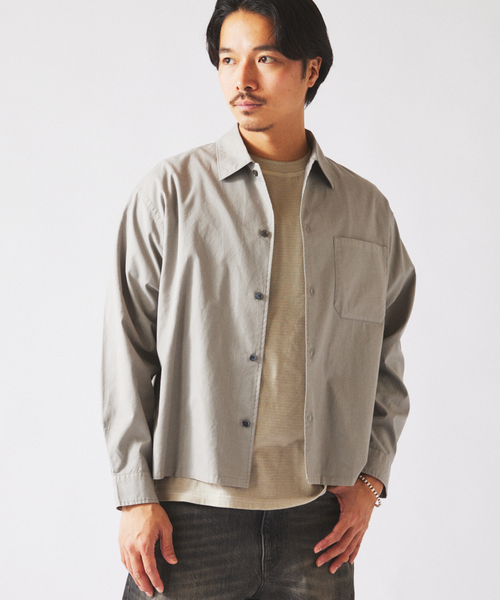 JOURNAL STANDARD relume（ジャーナルスタンダード　レリューム）の「JAMES FABRIC / ジェームスファブリック ガーメントダイ シャツ（シャツ/ブラウス・メンズ・ライトグレー/ピンク/イエロー/サックスブルー・MEDIUM/LARGE）」の13枚目の写真