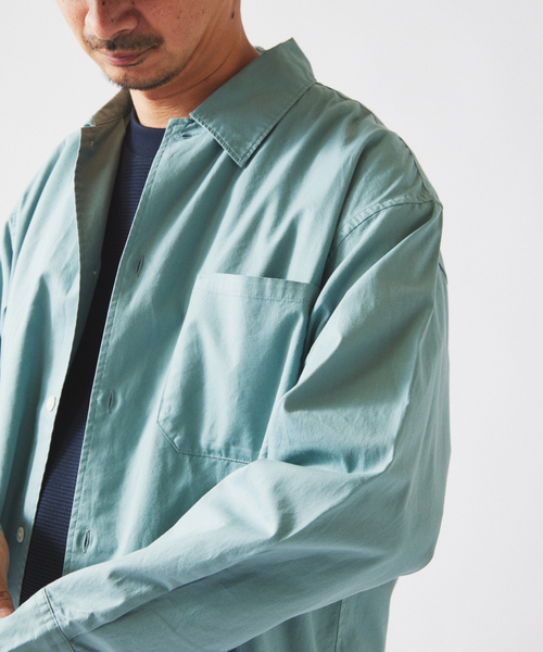 JOURNAL STANDARD relume（ジャーナルスタンダード　レリューム）の「JAMES FABRIC / ジェームスファブリック ガーメントダイ シャツ（シャツ/ブラウス・メンズ・ライトグレー/ピンク/イエロー/サックスブルー・MEDIUM/LARGE）」の22枚目の写真