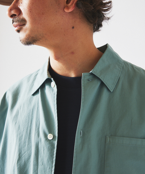 JOURNAL STANDARD relume（ジャーナルスタンダード　レリューム）の「JAMES FABRIC / ジェームスファブリック ガーメントダイ シャツ（シャツ/ブラウス・メンズ・ライトグレー/ピンク/イエロー/サックスブルー・MEDIUM/LARGE）」の20枚目の写真