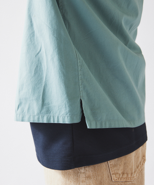 JOURNAL STANDARD relume（ジャーナルスタンダード　レリューム）の「JAMES FABRIC / ジェームスファブリック ガーメントダイ シャツ（シャツ/ブラウス・メンズ・ライトグレー/ピンク/イエロー/サックスブルー・MEDIUM/LARGE）」の16枚目の写真