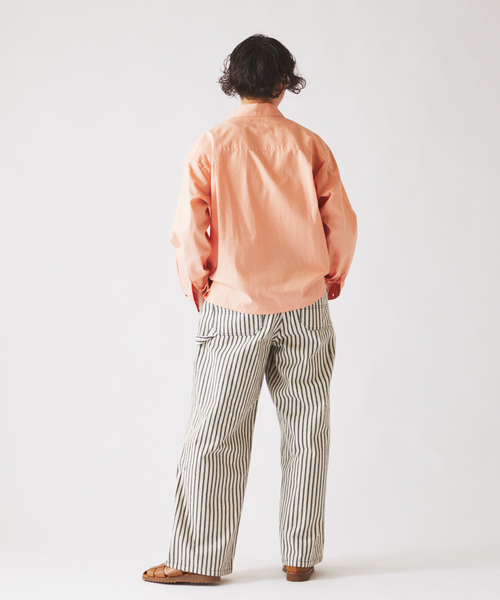 JOURNAL STANDARD relume（ジャーナルスタンダード　レリューム）の「JAMES FABRIC / ジェームスファブリック ガーメントダイ シャツ（シャツ/ブラウス・メンズ・ライトグレー/ピンク/イエロー/サックスブルー・MEDIUM/LARGE）」の14枚目の写真