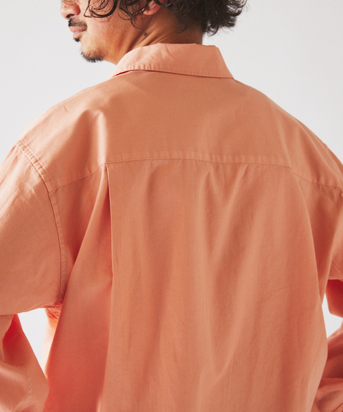 JOURNAL STANDARD relume（ジャーナルスタンダード　レリューム）の「JAMES FABRIC / ジェームスファブリック ガーメントダイ シャツ（シャツ/ブラウス・メンズ・ライトグレー/ピンク/イエロー/サックスブルー・MEDIUM/LARGE）」の16枚目の写真