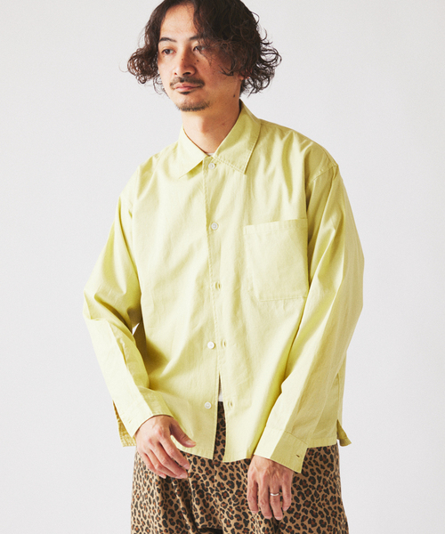 JOURNAL STANDARD relume（ジャーナルスタンダード　レリューム）の「JAMES FABRIC / ジェームスファブリック ガーメントダイ シャツ（シャツ/ブラウス・メンズ・ライトグレー/ピンク/イエロー/サックスブルー・MEDIUM/LARGE）」の20枚目の写真