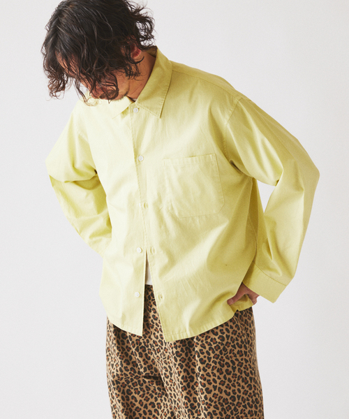 JOURNAL STANDARD relume（ジャーナルスタンダード　レリューム）の「JAMES FABRIC / ジェームスファブリック ガーメントダイ シャツ（シャツ/ブラウス・メンズ・ライトグレー/ピンク/イエロー/サックスブルー・MEDIUM/LARGE）」の21枚目の写真