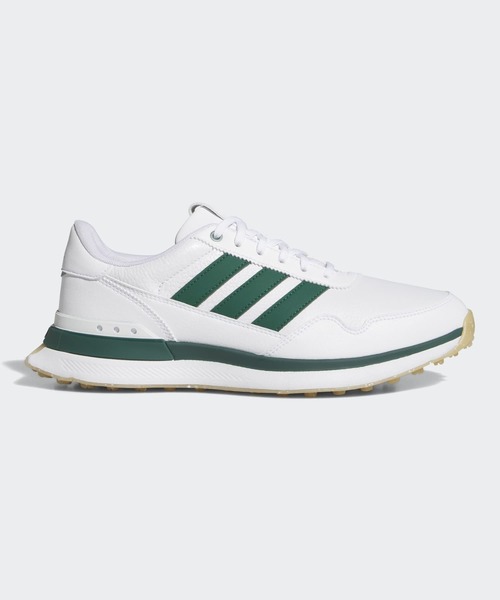 adidas BOOST ゴルフシューズ ホワイト/グリーン 26cm S2G 26 レザー スパイクレス ゴルフ / S2G 26 LEATHER SPIKELESS GOLF