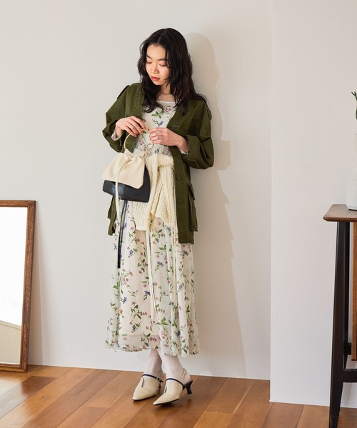 mysty woman（ミスティウーマン）の「【接触冷感】ソフトシアーロンTEELS　661523（Tシャツ/カットソー・レディース・オフホワイト/チャコールグレー/ブラック・FREE）」の4枚目の写真