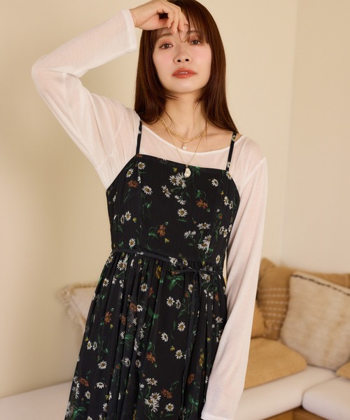 mysty woman（ミスティウーマン）の「【接触冷感】ソフトシアーロンTEELS　661523（Tシャツ/カットソー・レディース・オフホワイト/チャコールグレー/ブラック・FREE）」の9枚目の写真