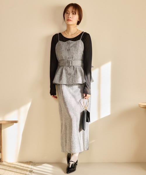 mysty woman（ミスティウーマン）の「【接触冷感】ソフトシアーロンTEELS　661523（Tシャツ/カットソー・レディース・オフホワイト/チャコールグレー/ブラック・FREE）」の11枚目の写真