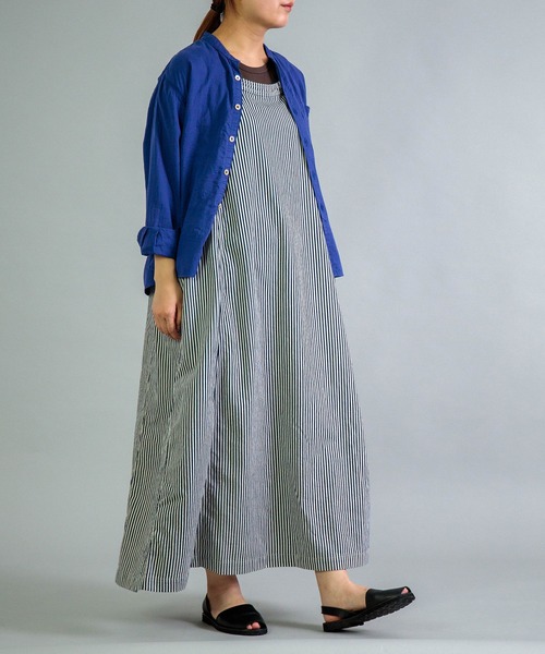 1月末ナミネ品オルゴナイト お纏め OMNIGOD womens / オムニゴッド] ヒッコリーデニム ノースリーブ