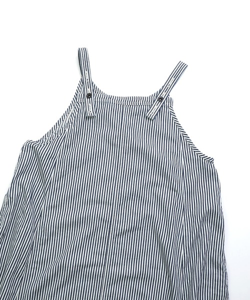 OMNIGOD（オムニゴッド）の「[OMNIGOD womens / オムニゴッド] ヒッコリーデニム ノースリーブワンピース（ワンピース・レディース・ブルー系その他・FREE）」の5枚目の写真
